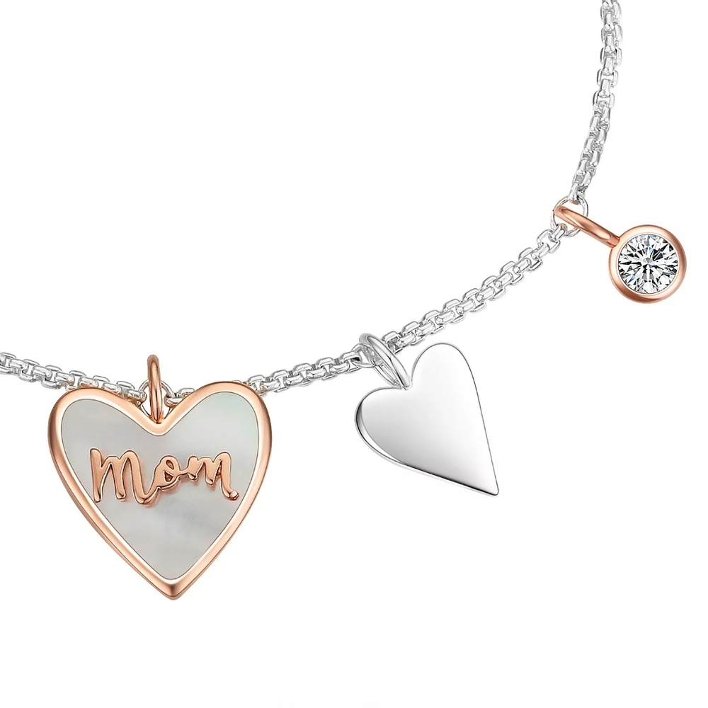 Unwritten Adjustable Mom Bracelet with Charms 14k Gold Flash Plated NWT - Picture 2 of 10